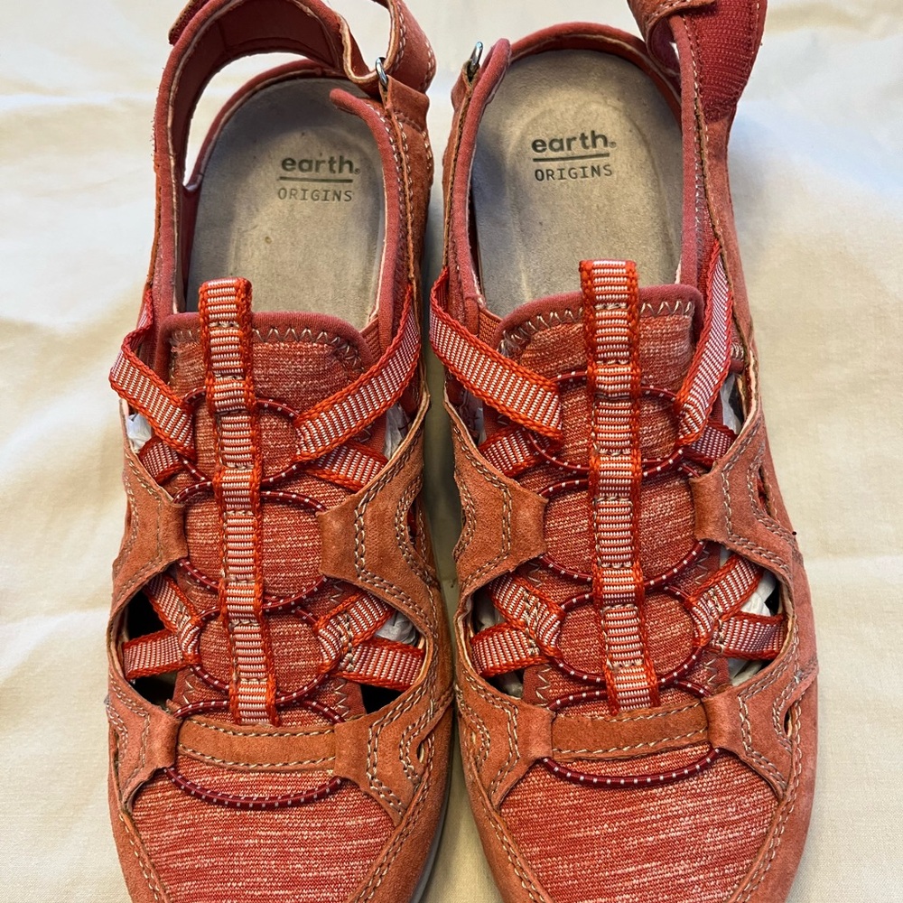 Earth Origins Women's Strappy Red Sandals